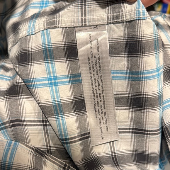 Ariat Pro Blue and Gray Button Down Shirt - Picture 6 of 6